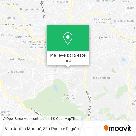 Vila Jardim Marabá mapa