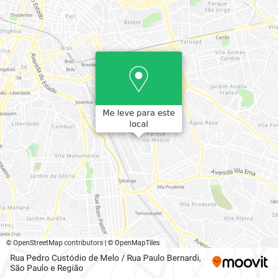 Rua Pedro Custódio de Melo / Rua Paulo Bernardi mapa