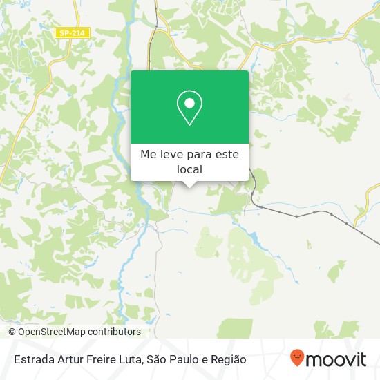 Estrada Artur Freire Luta mapa