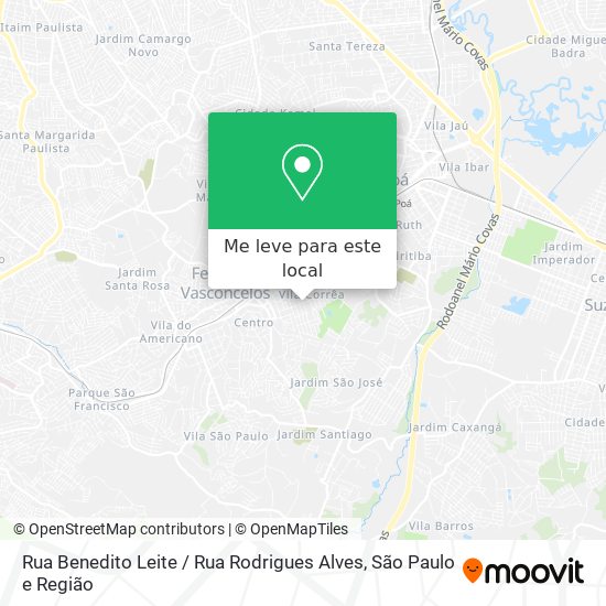 Rua Benedito Leite / Rua Rodrigues Alves mapa