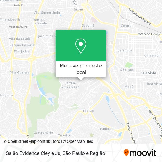 Salão Evidence Cley e Ju mapa