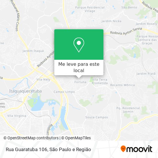 Rua Guaratuba 106 mapa