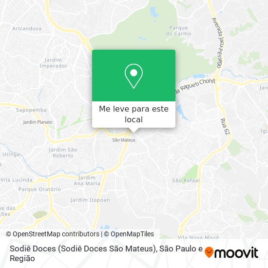 Sodiê Doces (Sodiê Doces São Mateus) mapa