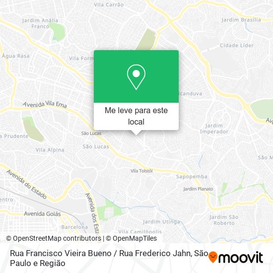 Rua Francisco Vieira Bueno / Rua Frederico Jahn mapa