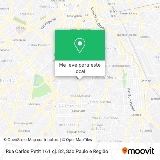 Rua Carlos Petit 161 cj. 82 mapa