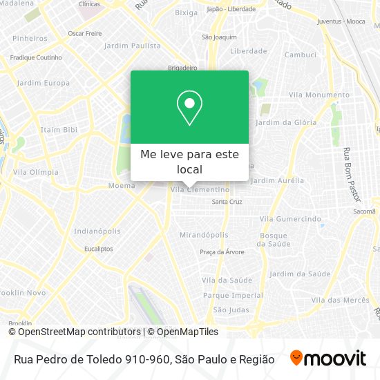 Rua Pedro de Toledo 910-960 mapa