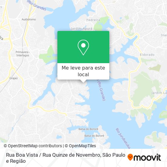 Rua Boa Vista / Rua Quinze de Novembro mapa