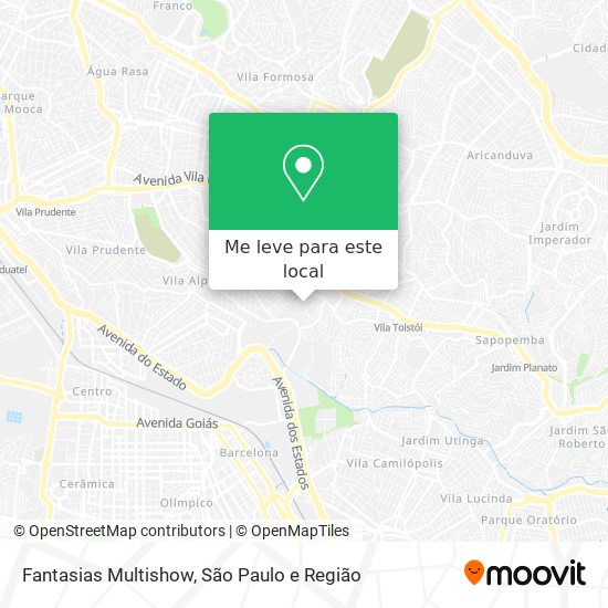 Fantasias Multishow mapa