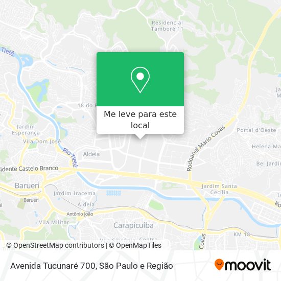 Avenida Tucunaré 700 mapa