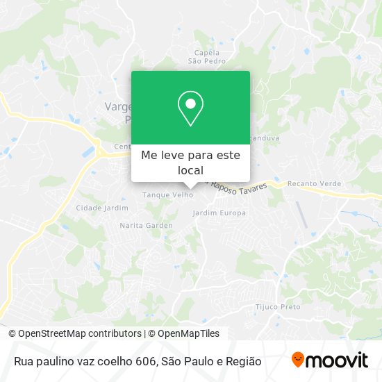 Rua paulino vaz coelho 606 mapa