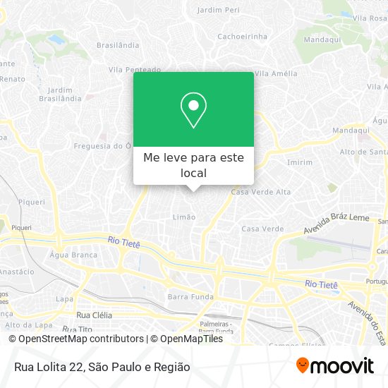 Rua Lolita 22 mapa