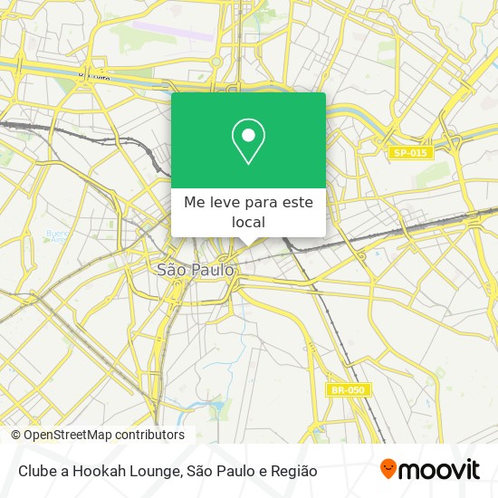 Clube a Hookah Lounge mapa