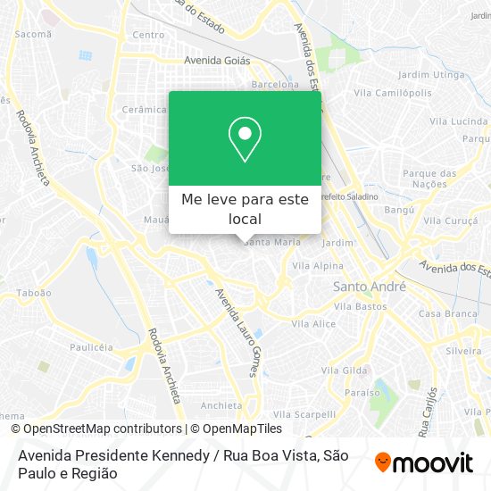 Avenida Presidente Kennedy / Rua Boa Vista mapa