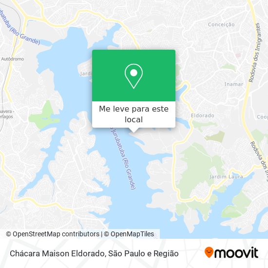 Chácara Maison Eldorado mapa