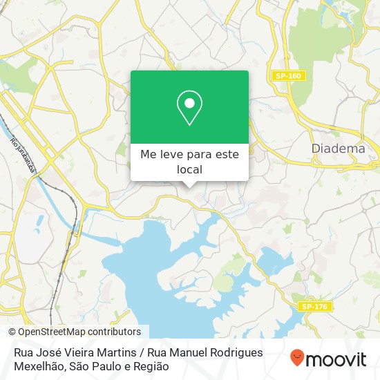 Rua José Vieira Martins / Rua Manuel Rodrigues Mexelhão mapa