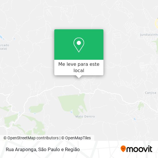 Rua Araponga mapa