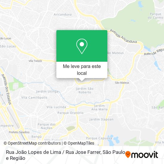 Rua João Lopes de Lima / Rua Jose Farrer mapa