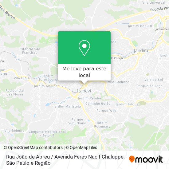 Rua João de Abreu / Avenida Feres Nacif Chaluppe mapa