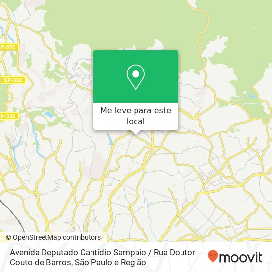 Avenida Deputado Cantídio Sampaio / Rua Doutor Couto de Barros mapa