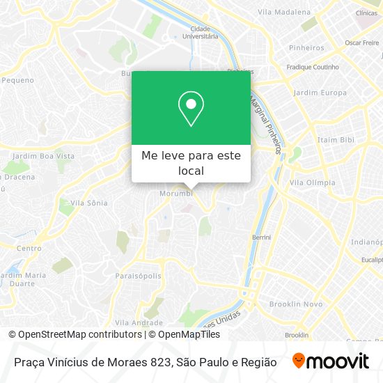 Praça Vinícius de Moraes 823 mapa