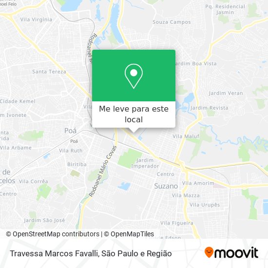 Travessa Marcos Favalli mapa