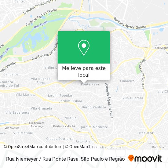 Rua Niemeyer / Rua Ponte Rasa mapa