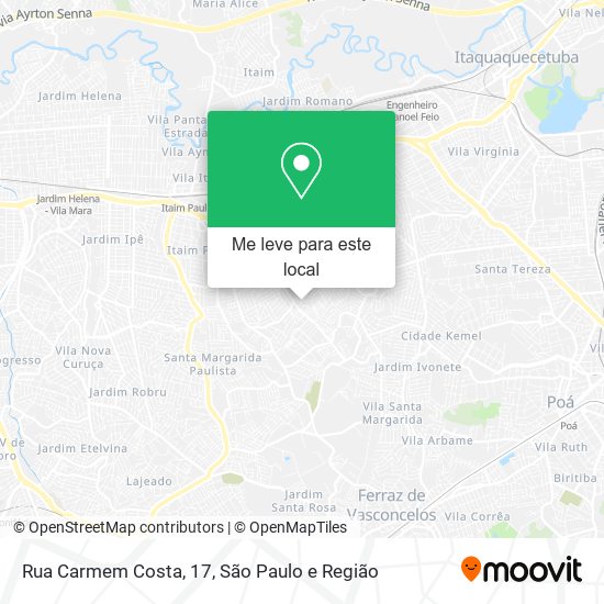 Rua Carmem Costa, 17 mapa