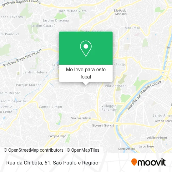 Rua da Chibata, 61 mapa