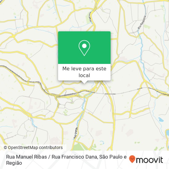 Rua Manuel Ribas / Rua Francisco Dana mapa