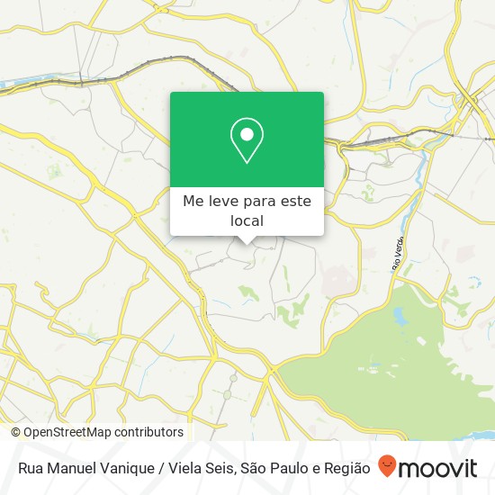 Rua Manuel Vanique / Viela Seis mapa