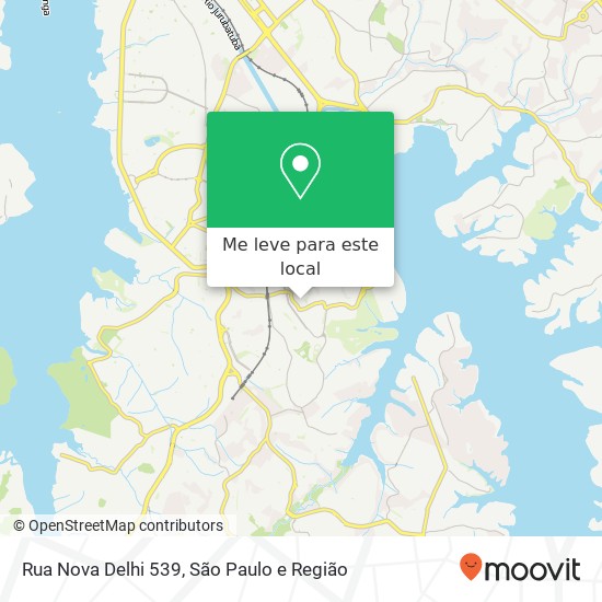 Rua Nova Delhi 539 mapa