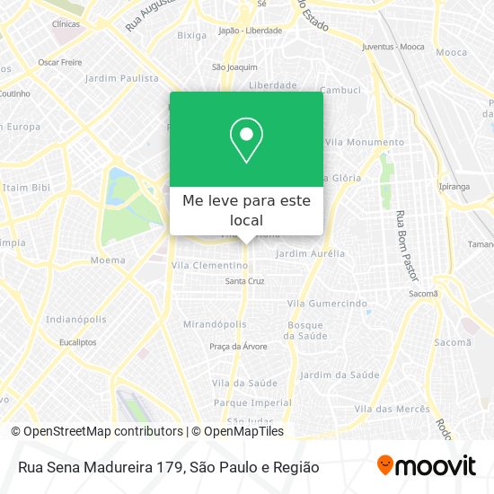Rua Sena Madureira 179 mapa