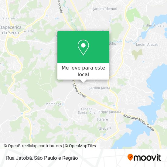 Rua Jatobá mapa