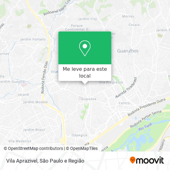 Vila Aprazivel mapa