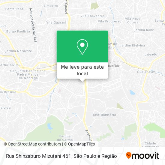 Rua Shinzaburo Mizutani 461 mapa