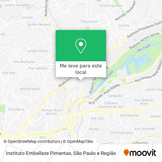 Instituto Embelleze Pimentas mapa