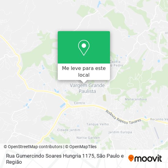 Rua Gumercindo Soares Hungria 1175 mapa