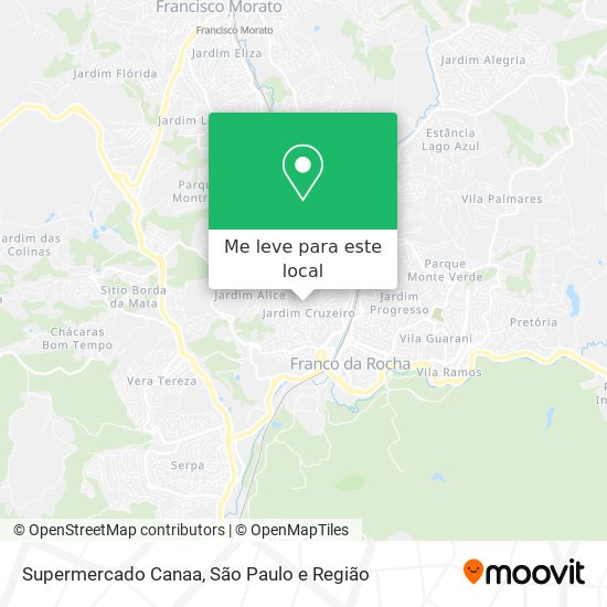 Supermercado Canaa mapa