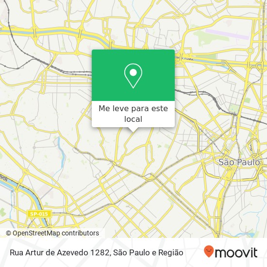 Rua Artur de Azevedo 1282 mapa