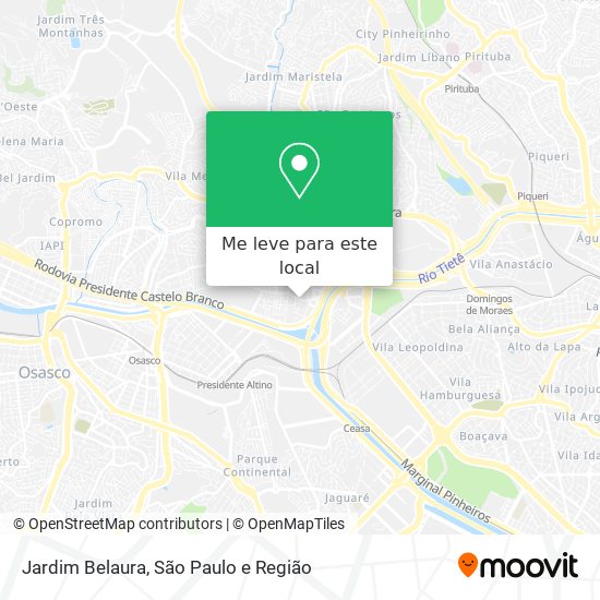 Jardim Belaura mapa