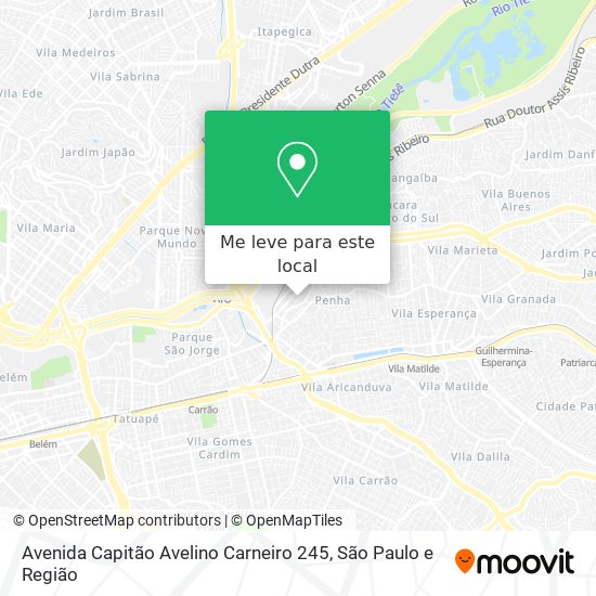Avenida Capitão Avelino Carneiro 245 mapa