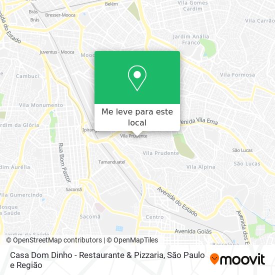 Casa Dom Dinho - Restaurante & Pizzaria mapa