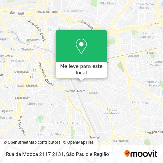 Rua da Mooca 2117 2131 mapa