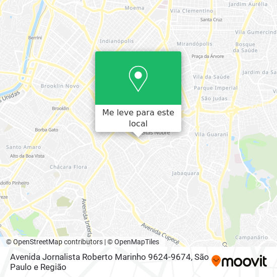 Avenida Jornalista Roberto Marinho 9624-9674 mapa