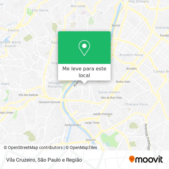 Vila Cruzeiro mapa