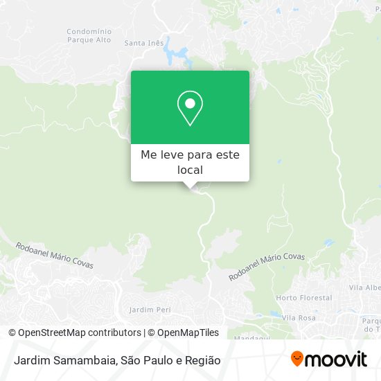 Jardim Samambaia mapa