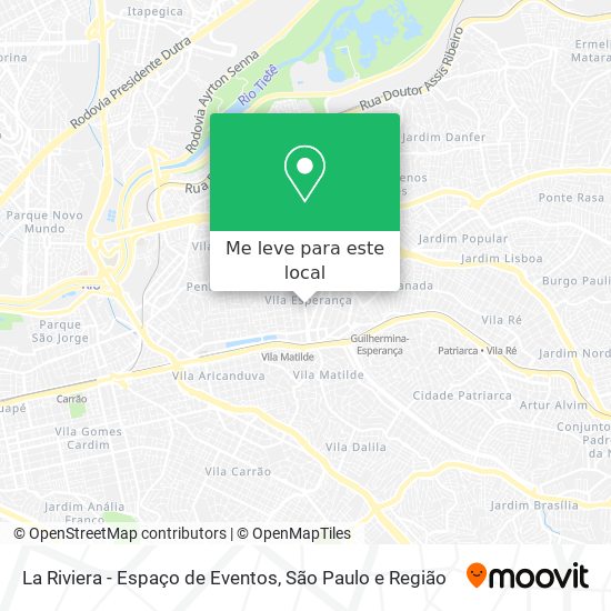 La Riviera - Espaço de Eventos mapa