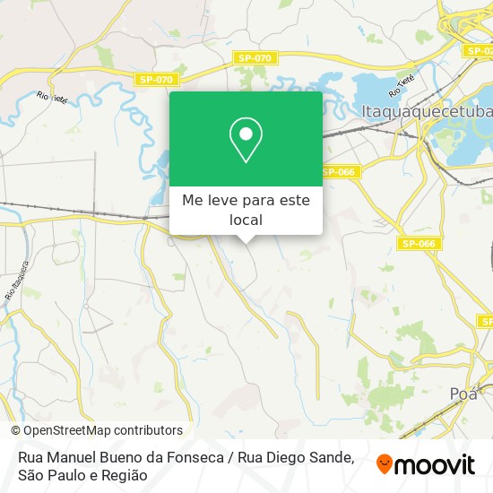 Rua Manuel Bueno da Fonseca / Rua Diego Sande mapa