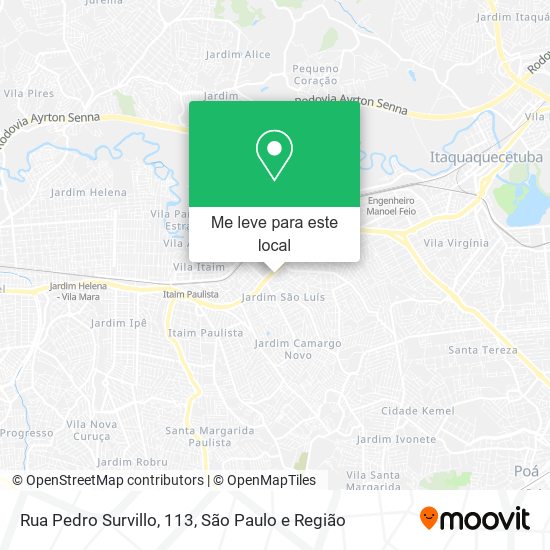 Rua Pedro Survillo, 113 mapa