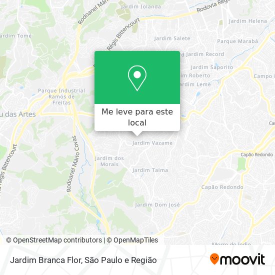 Jardim Branca Flor mapa